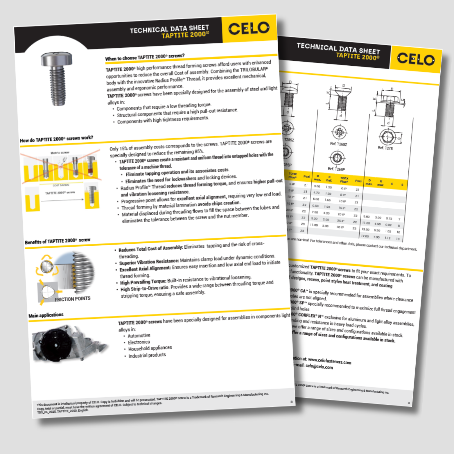 TAPTITE 2000® screws